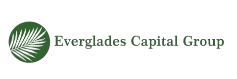 Logo of Everglades Capital Partners with green text and an alligator icon.